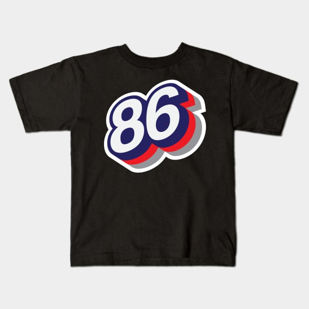 86 Kids T-Shirt by MplusC